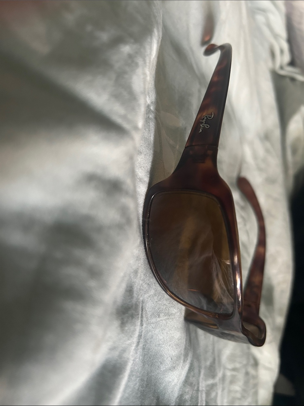 Ray-Ban Brown Tortoise Rectangular Men's Sunglasses